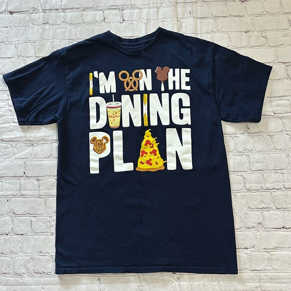 Walt Disney World Parks Dining Plan Mickey Mouse Graphic Mens Funny Tee Vacation